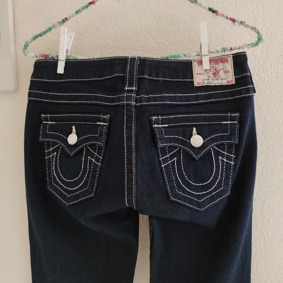 True Religion 💜 Julia Skinny Jeans Dark Flap - Picture 5 of 12